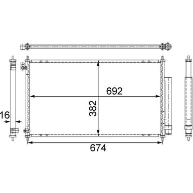 Mahle | Kondensator, Klimaanlage | AC 467 001S