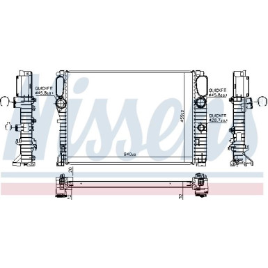 Nissens | Kühler, Motorkühlung | 62797A