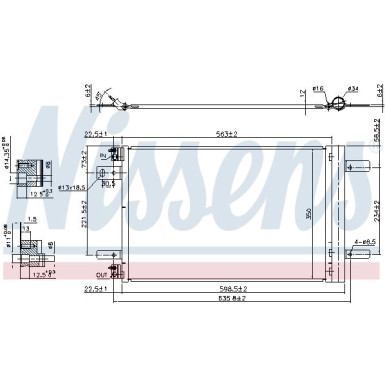 Nissens | Kondensator, Klimaanlage | 940458