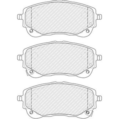 Ferodo | Bremsbelagsatz, Scheibenbremse | FDB5292