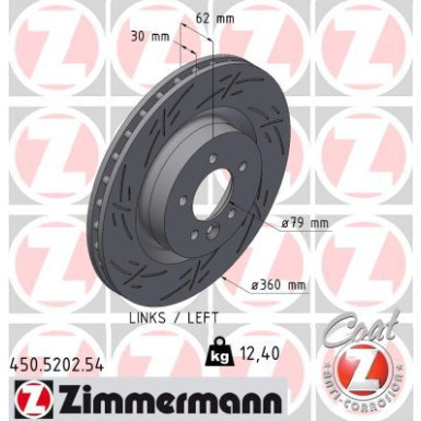 Zimmermann | Bremsscheibe | 450.5202.54