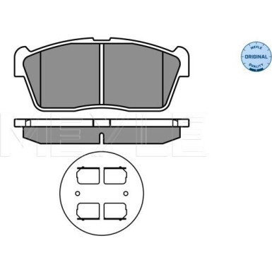 Meyle | Bremsbelagsatz, Scheibenbremse | 025 235 0715