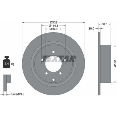 Textar | Bremsscheibe | 92177303