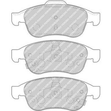 Ferodo | Bremsbelagsatz, Scheibenbremse | FDB4953