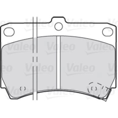 Valeo | Bremsbelagsatz, Scheibenbremse | 301274