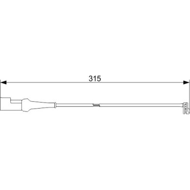 BOSCH | Warnkontakt, Bremsbelagverschleiß | 1 987 473 572
