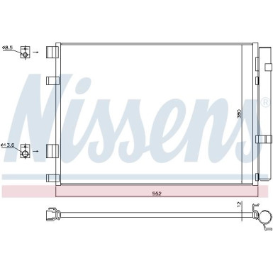 Nissens | Kondensator, Klimaanlage | 940426