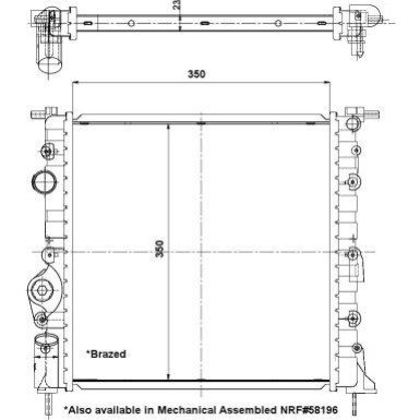 NRF | Kühler, Motorkühlung | 56159