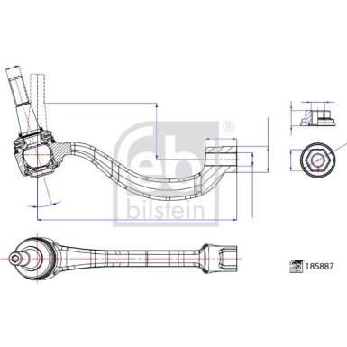 FEBI BILSTEIN 185887 Spurstangenkopf