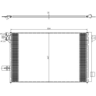 NRF | Kondensator, Klimaanlage | 350369