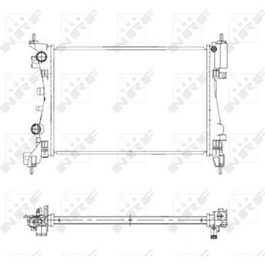 NRF | Kühler, Motorkühlung | 55341