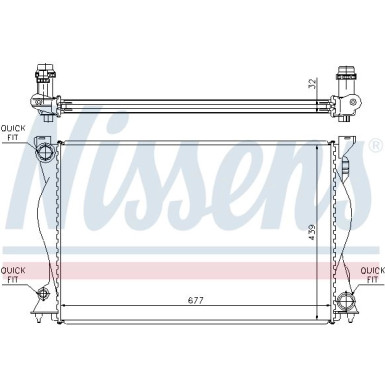 Nissens | Kühler, Motorkühlung | 60234A