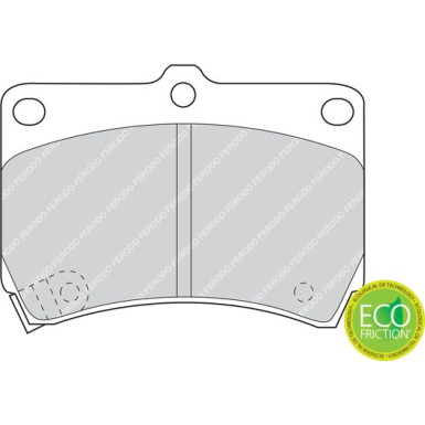 Ferodo | Bremsbelagsatz, Scheibenbremse | FDB715