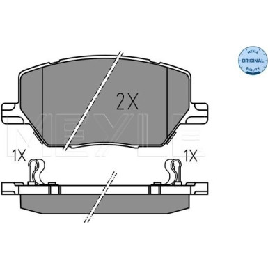 Meyle | Bremsbelagsatz, Scheibenbremse | 025 221 6520