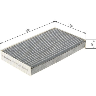 BOSCH 1 987 432 327 Innenraumfilter