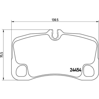 Brembo | Bremsbelagsatz, Scheibenbremse | P 65 013