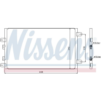 Nissens | Kondensator, Klimaanlage | 94552