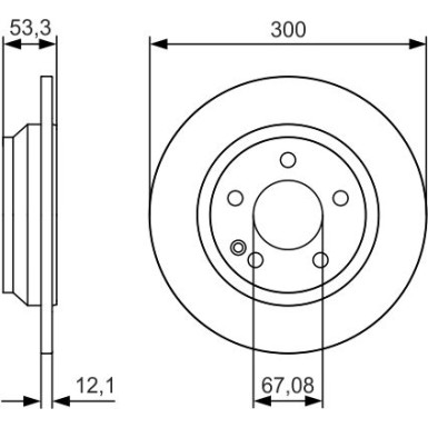 BOSCH | Bremsscheibe | 0 986 479 D12