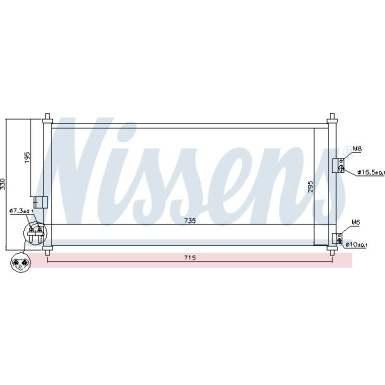 Nissens | Kondensator, Klimaanlage | 94589