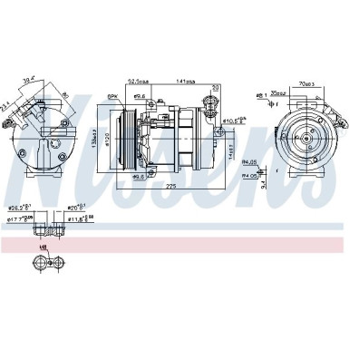 Nissens | Kompressor, Klimaanlage | 89397