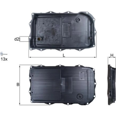 Knecht | Ölwanne, Automatikgetriebe | HX 184KIT