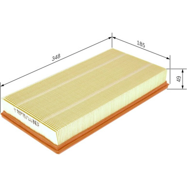 BOSCH 1 457 433 642 Luftfilter