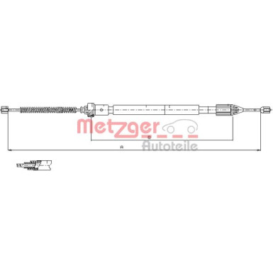 Metzger | Seilzug, Feststellbremse | 11.6598