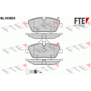 FTE | Bremsbelagsatz, Scheibenbremse | 9010531