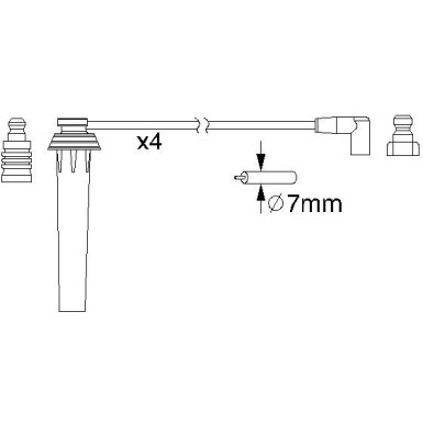 BOSCH | Zündleitungssatz | 0 986 357 192