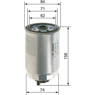 BOSCH | Kraftstofffilter | 1 457 434 510