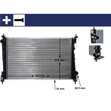 Mahle | Kühler, Motorkühlung | CR 1112 000S