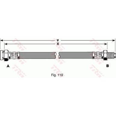 TRW | Bremsschlauch | PHB300