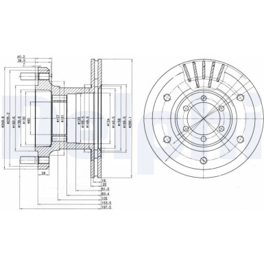 Delphi | Bremsscheibe | BG9453