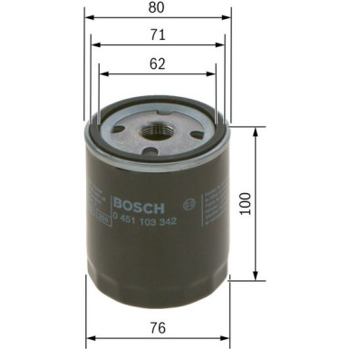 BOSCH 0 451 103 342 Ölfilter