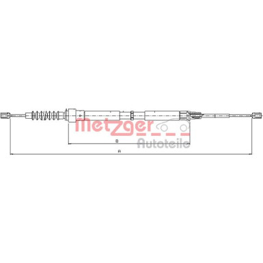 Metzger | Seilzug, Feststellbremse | 10.7504