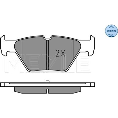 Meyle | Bremsbelagsatz, Scheibenbremse | 025 221 5814