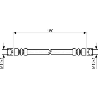 BOSCH | Bremsschlauch | 1 987 476 018