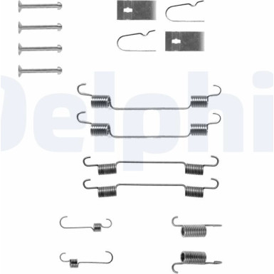 Delphi | Zubehörsatz, Bremsbacken | LY1202