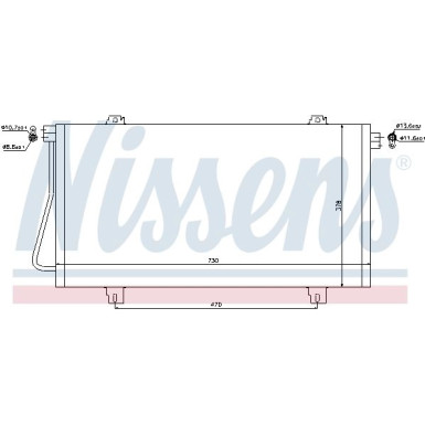 Nissens | Kondensator, Klimaanlage | 94989