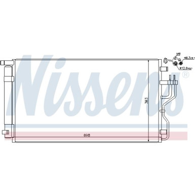 Nissens | Kondensator, Klimaanlage | 940208