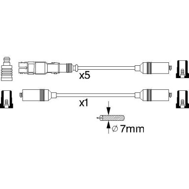 BOSCH | Zündleitungssatz | 0 986 356 350