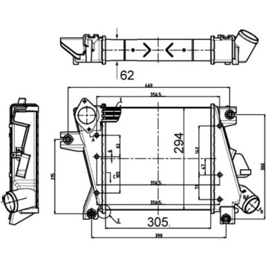 Mahle | Ladeluftkühler | CI 508 000S