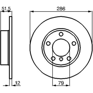 BOSCH | Bremsscheibe | 0 986 478 511