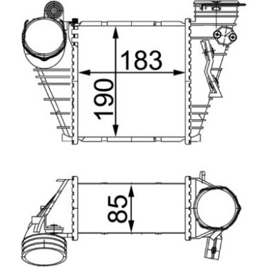 Mahle | Ladeluftkühler | CI 299 000S