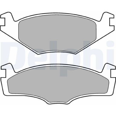 Delphi | Bremsbelagsatz, Scheibenbremse | LP756