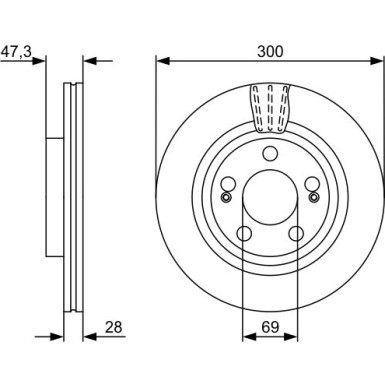 BOSCH | Bremsscheibe | 0 986 479 537