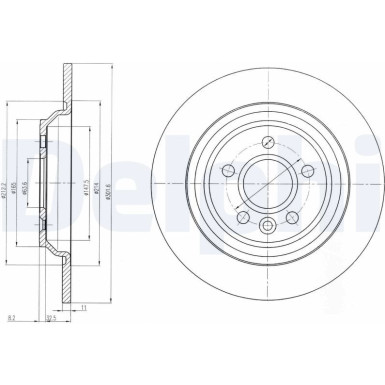 Delphi | Bremsscheibe | BG4239C