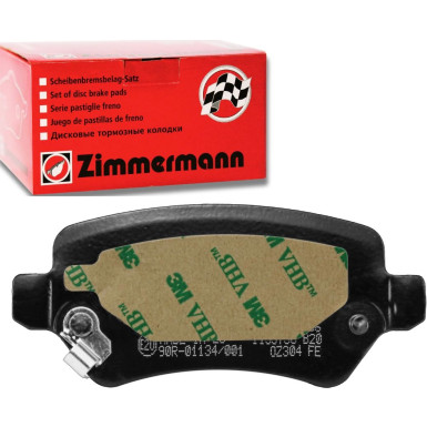 ZIMMERMANN 23417.150.1 Bremsbeläge mit akustischer Verschleißwarnung, Schrauben, Feder