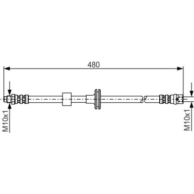 BOSCH | Bremsschlauch | 1 987 476 778