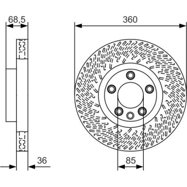 BOSCH | Bremsscheibe | 0 986 479 B12